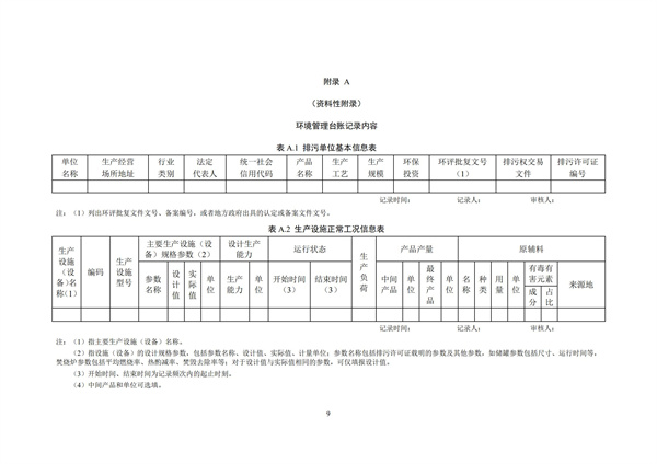 排污單位環境管理臺賬及排污許可證執行報告技術規范總則（試行）(圖12)