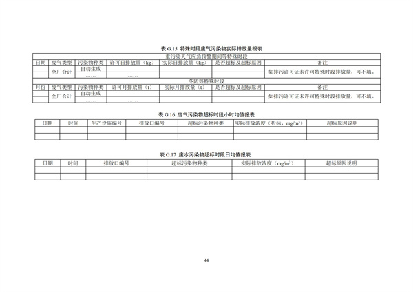 排污單位環境管理臺賬及排污許可證執行報告技術規范總則（試行）(圖47)